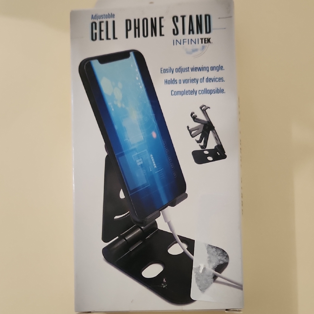 Black Adjustable Cell Phone Stand